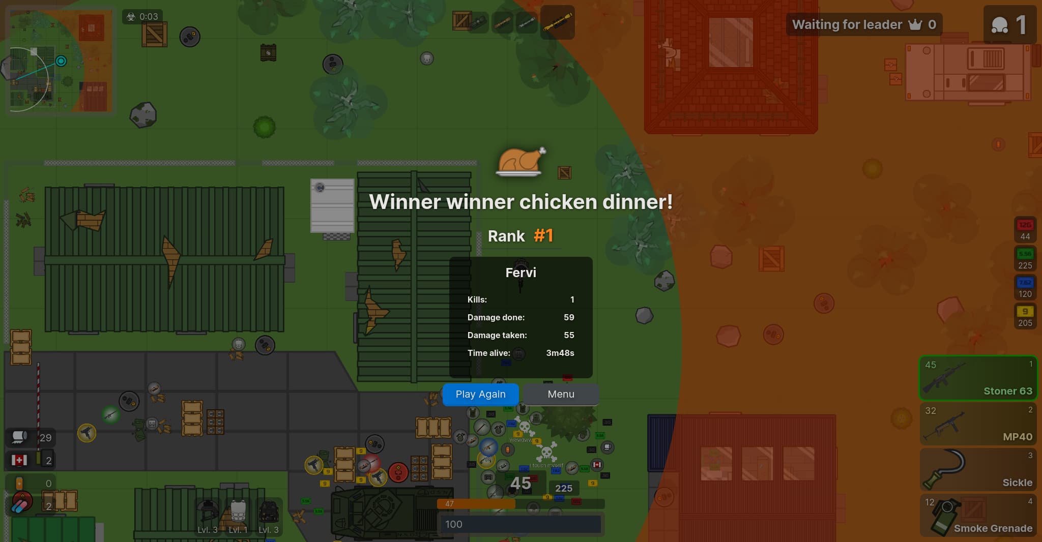 Whalebro — team up with your AI companion in a 2D real-time battle royale